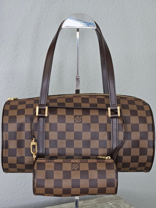 Louis Vuitton Brown coated canvas Damier Ebene Papillon 30