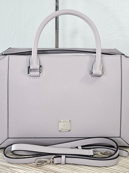 MCM Nuovo Tote Medium Gull Gray -Pre-Owned