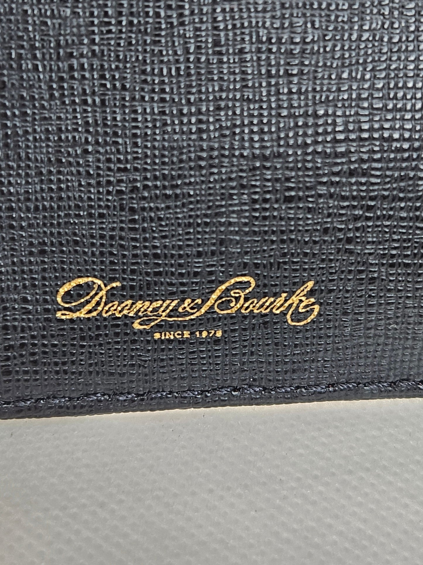 interior stamp Dooney & Bourke Tartan Continental Clutch black plaid red and green