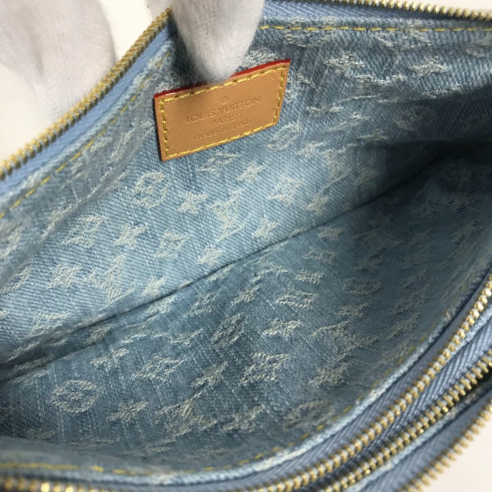 Louis Vuitton Monogram Denim Liv Pochette Sky Blue