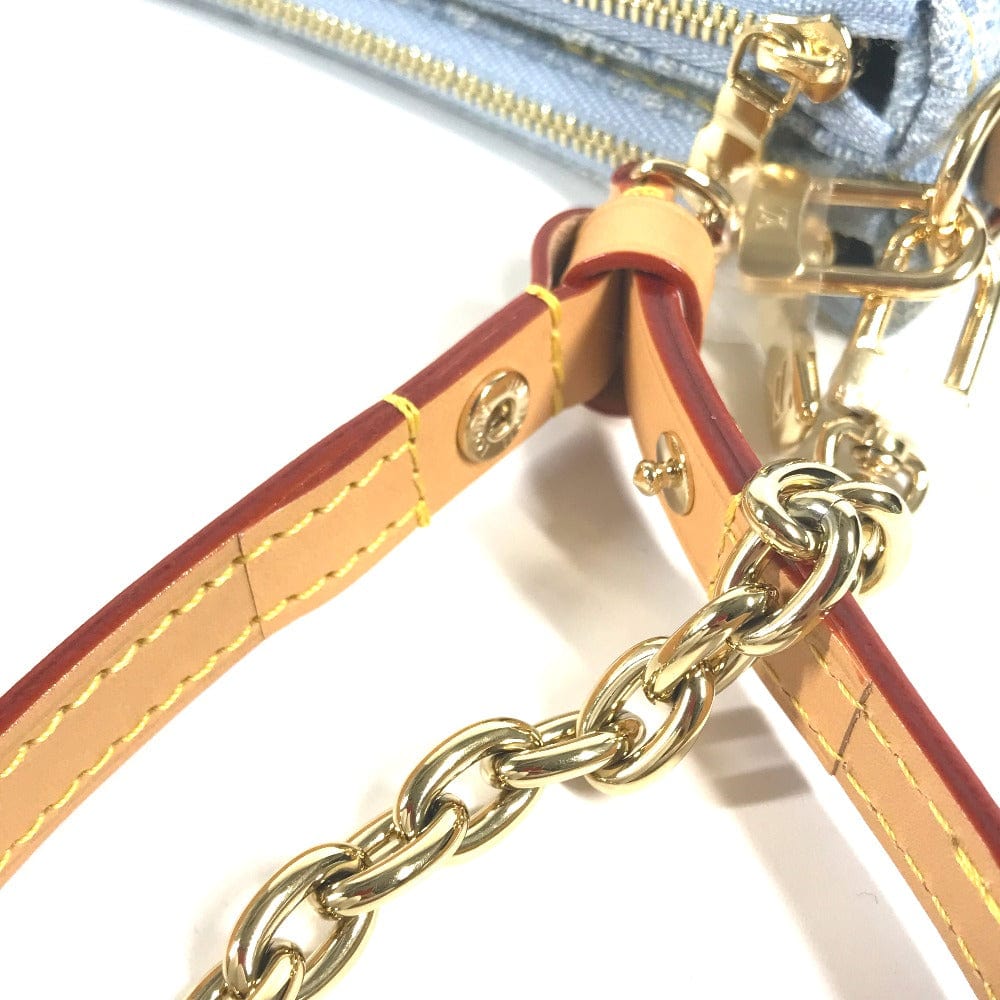 Louis Vuitton Monogram Denim Liv Pochette Sky Blue