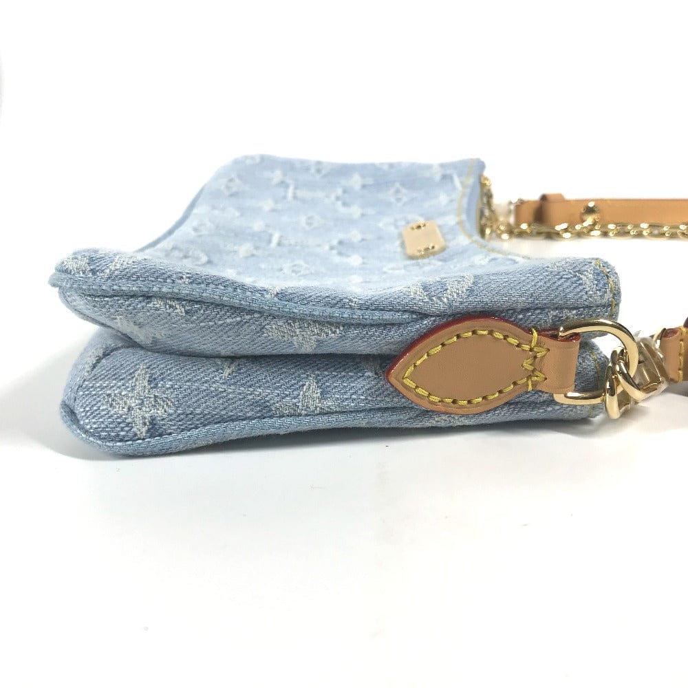 Louis Vuitton Monogram Denim Liv Pochette Sky Blue