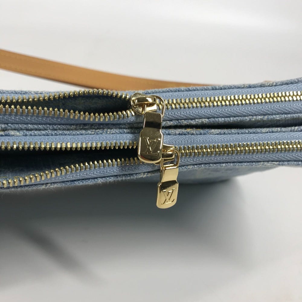 Louis Vuitton Monogram Denim Liv Pochette Sky Blue