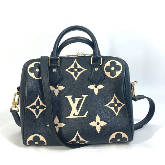 Louis Vuitton Empreinte Monogram Speedy Bandouliere 25 Black/Beige