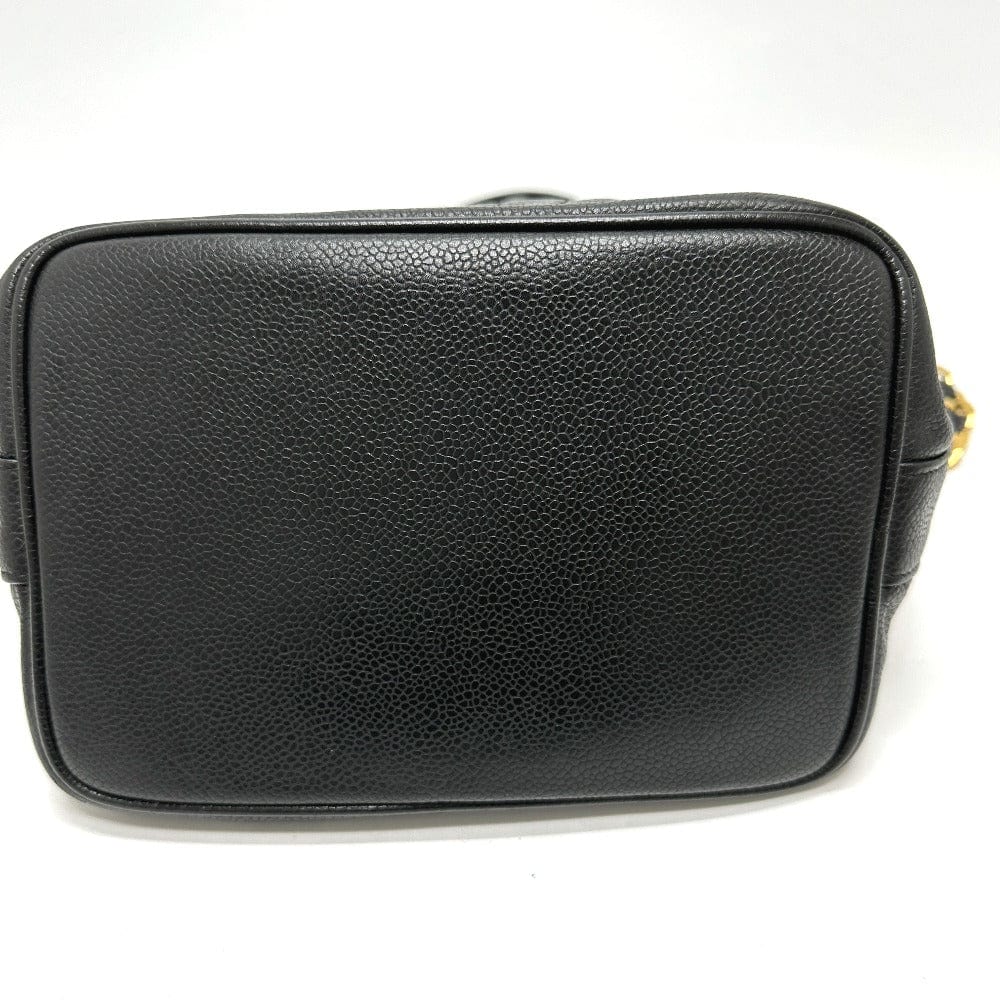 Black leather crossbody bag on a white background