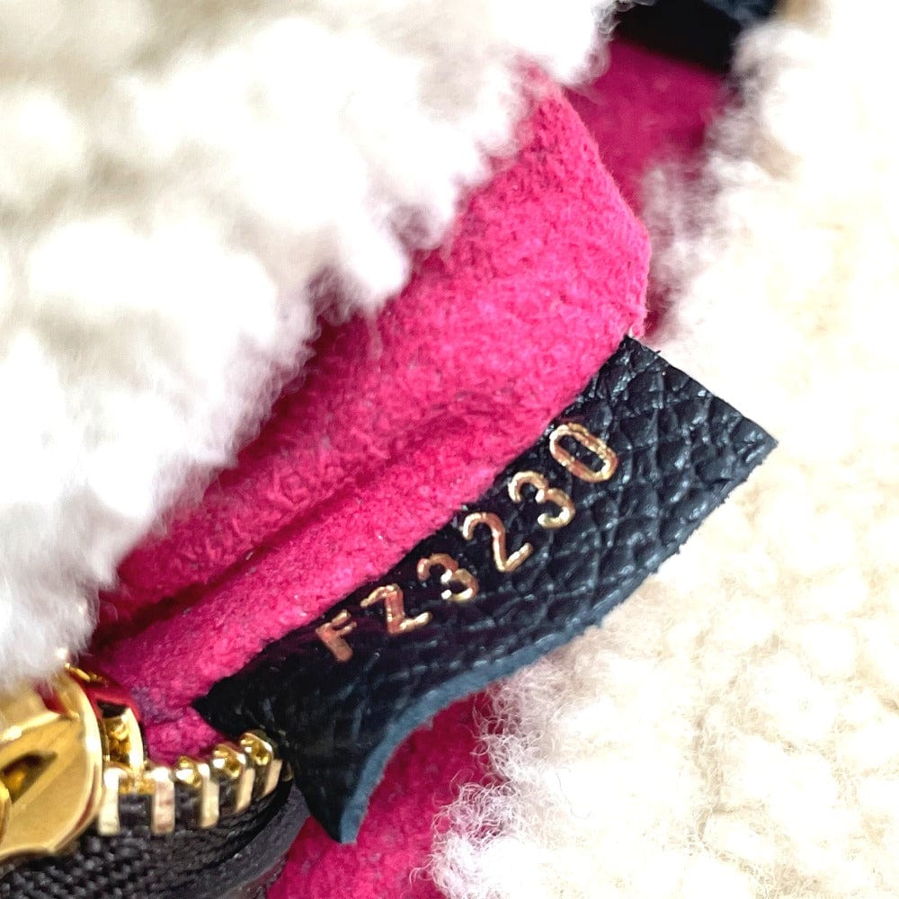 Louis Vuitton Monogram Teddy Shearling Neverfull MM Black