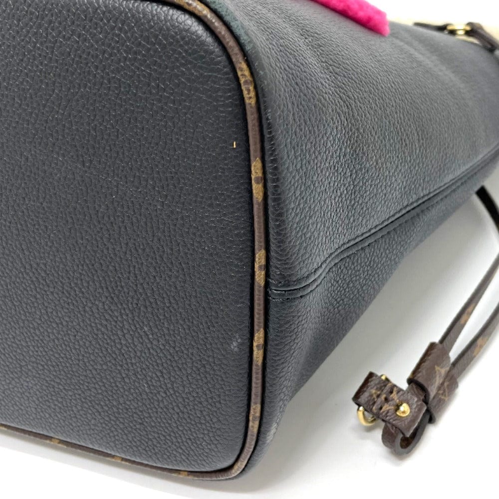 Louis Vuitton Monogram Teddy Shearling Neverfull MM Black