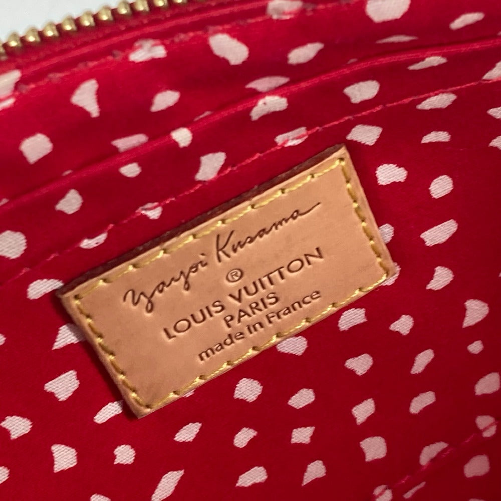 stamp Louis Vuitton Vernis Kusama Infinity Dots Pochette Accessories Red