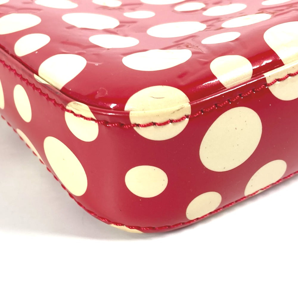 corner Louis Vuitton Vernis Kusama Infinity Dots Pochette Accessories Red