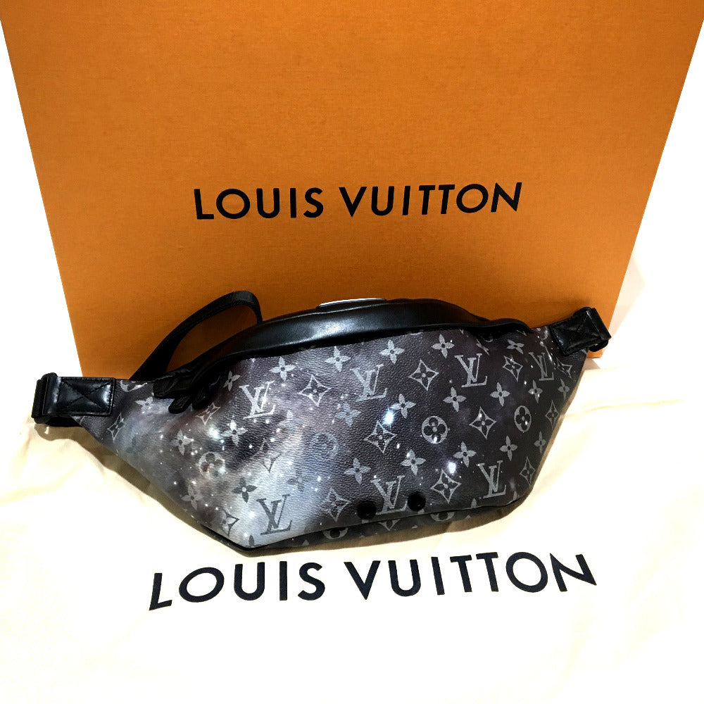 Louis Vuitton waist bag with monogram pattern on a white background