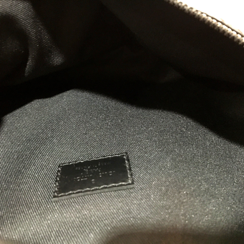 Close-up of a label on a gray fabric surface