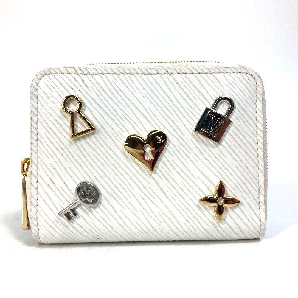 Louis Vuitton  Epi Love Lock Zippy Coin Purse White