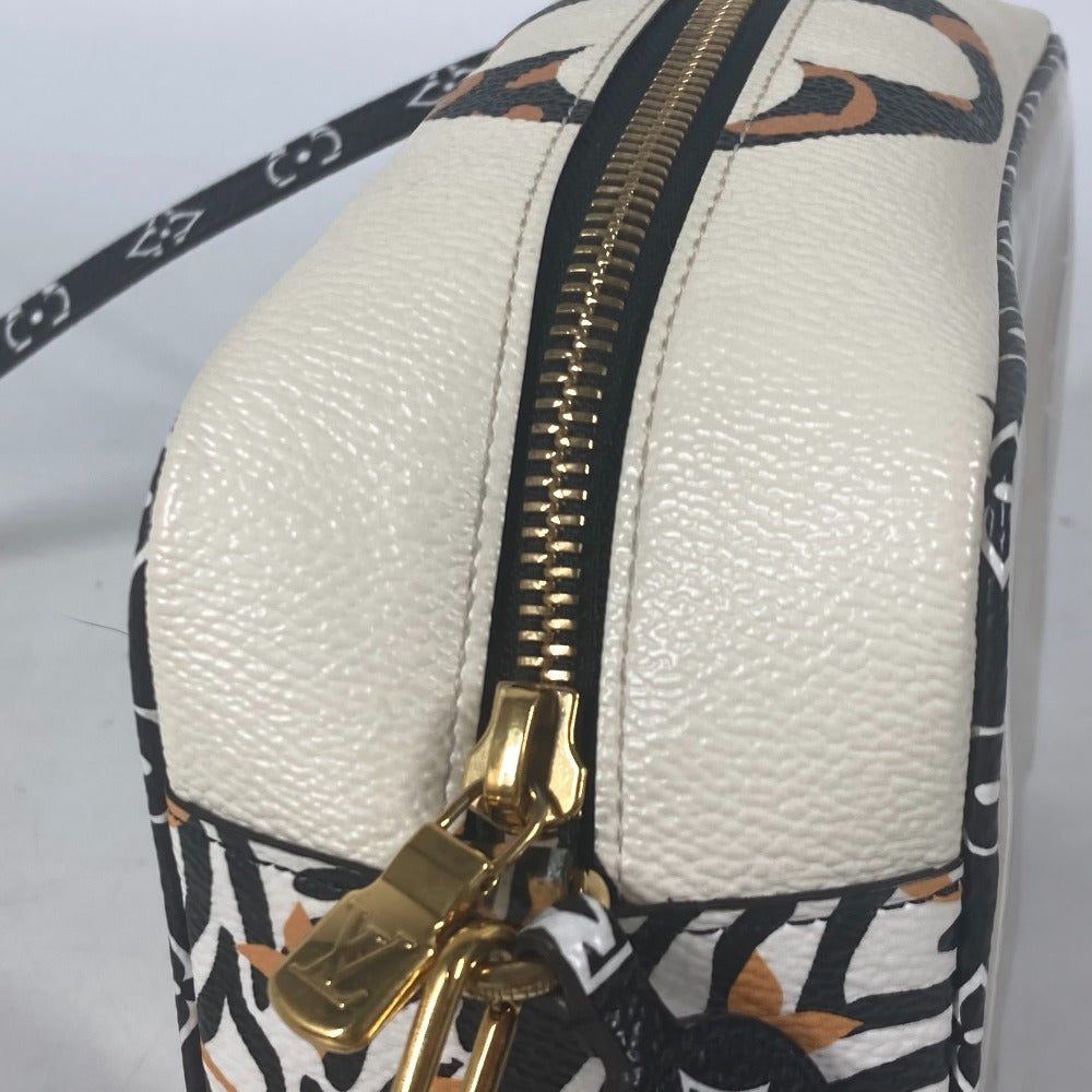 Small pouch with gold zipper on a white background