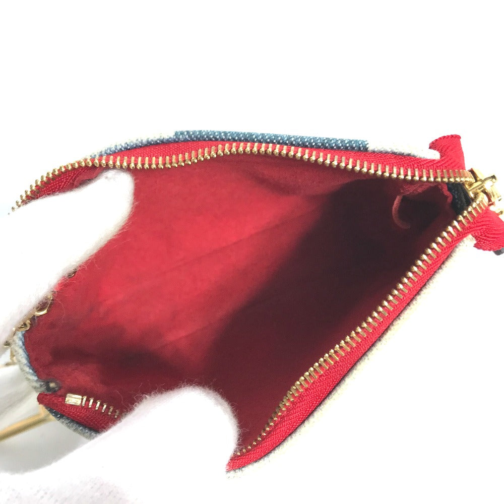 interior Louis Vuitton Denim Micro Pochette Accessories Denim Rouge