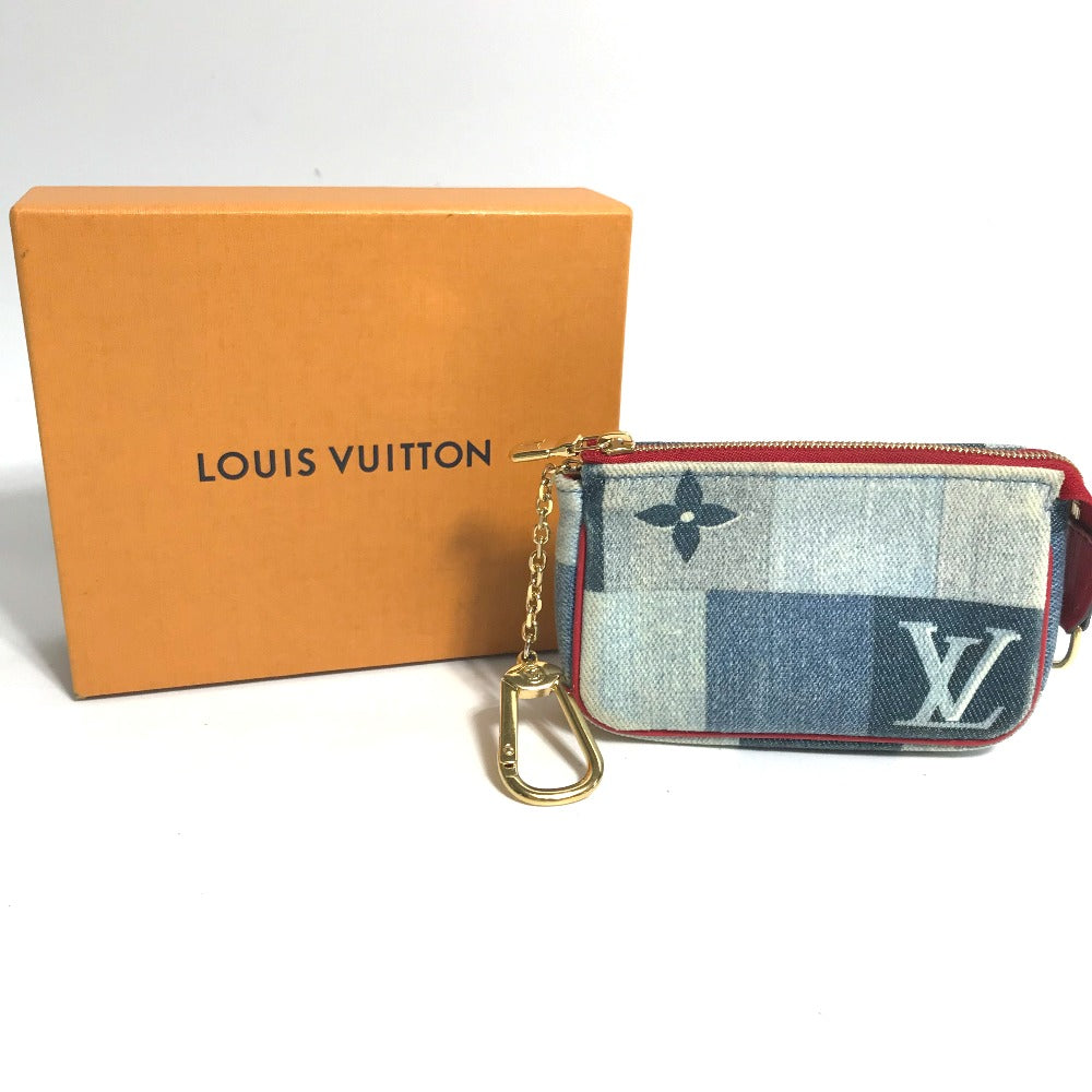 box Louis Vuitton Denim Micro Pochette Accessories Denim Rouge