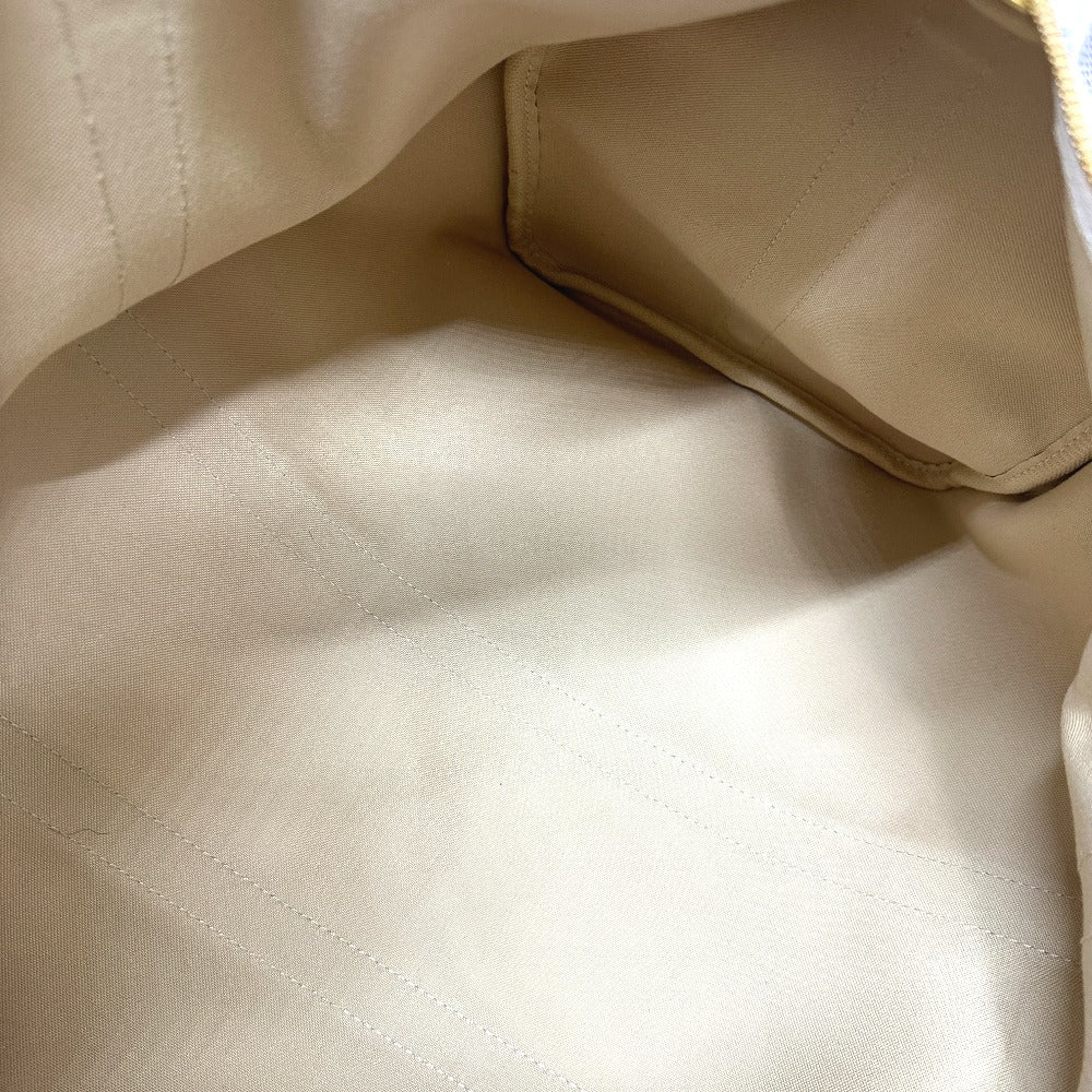 interior bottom Louis Vuitton Damier Azur Keepall Bandouliere 45
