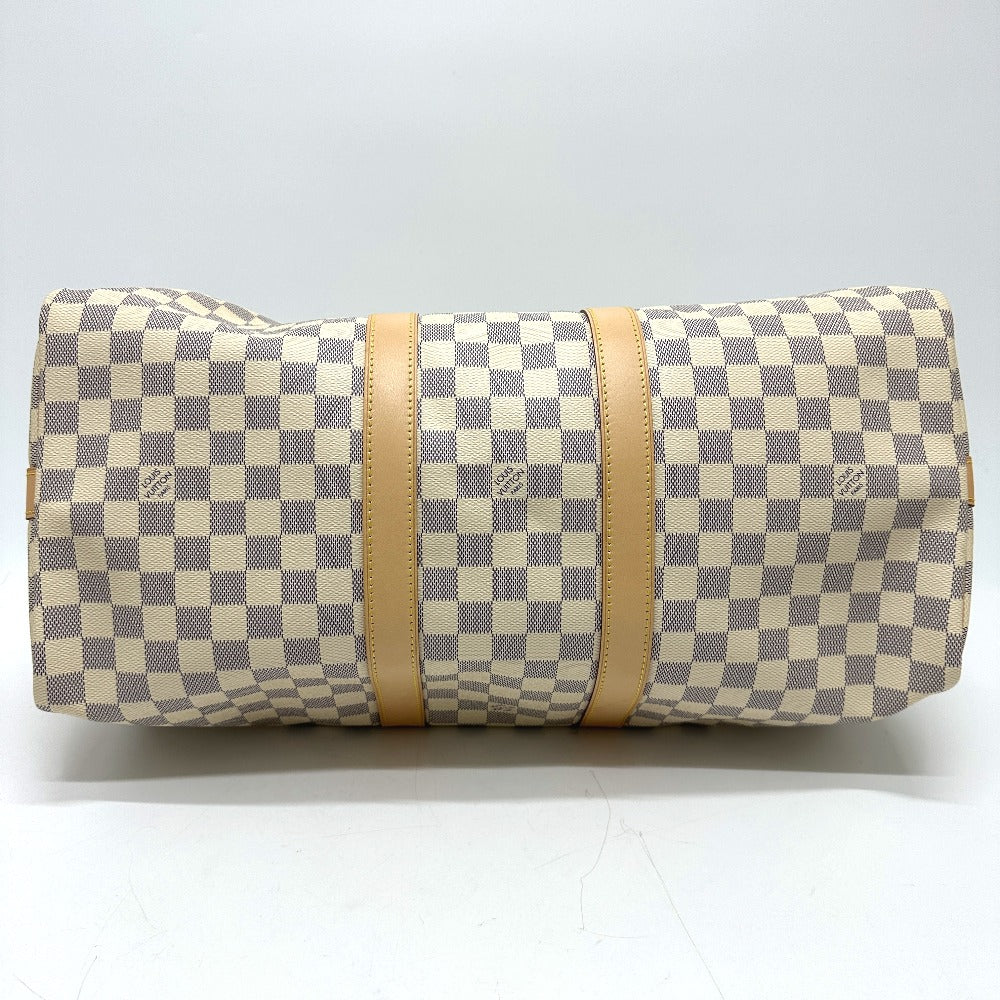 bottom Louis Vuitton Damier Azur Keepall Bandouliere 45