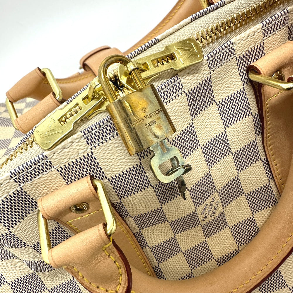 lock Louis Vuitton Damier Azur Keepall Bandouliere 45