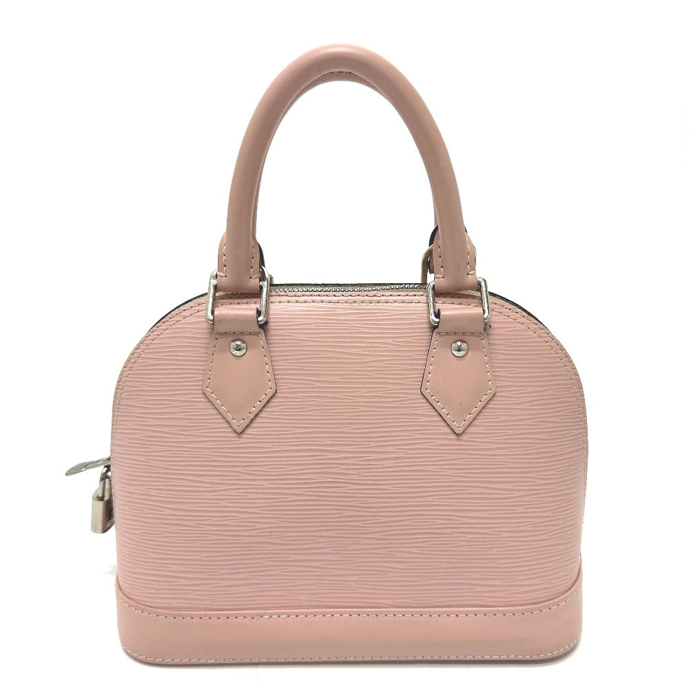 back Louis Vuitton Epi Leather Alma BB Rose Ballerine
