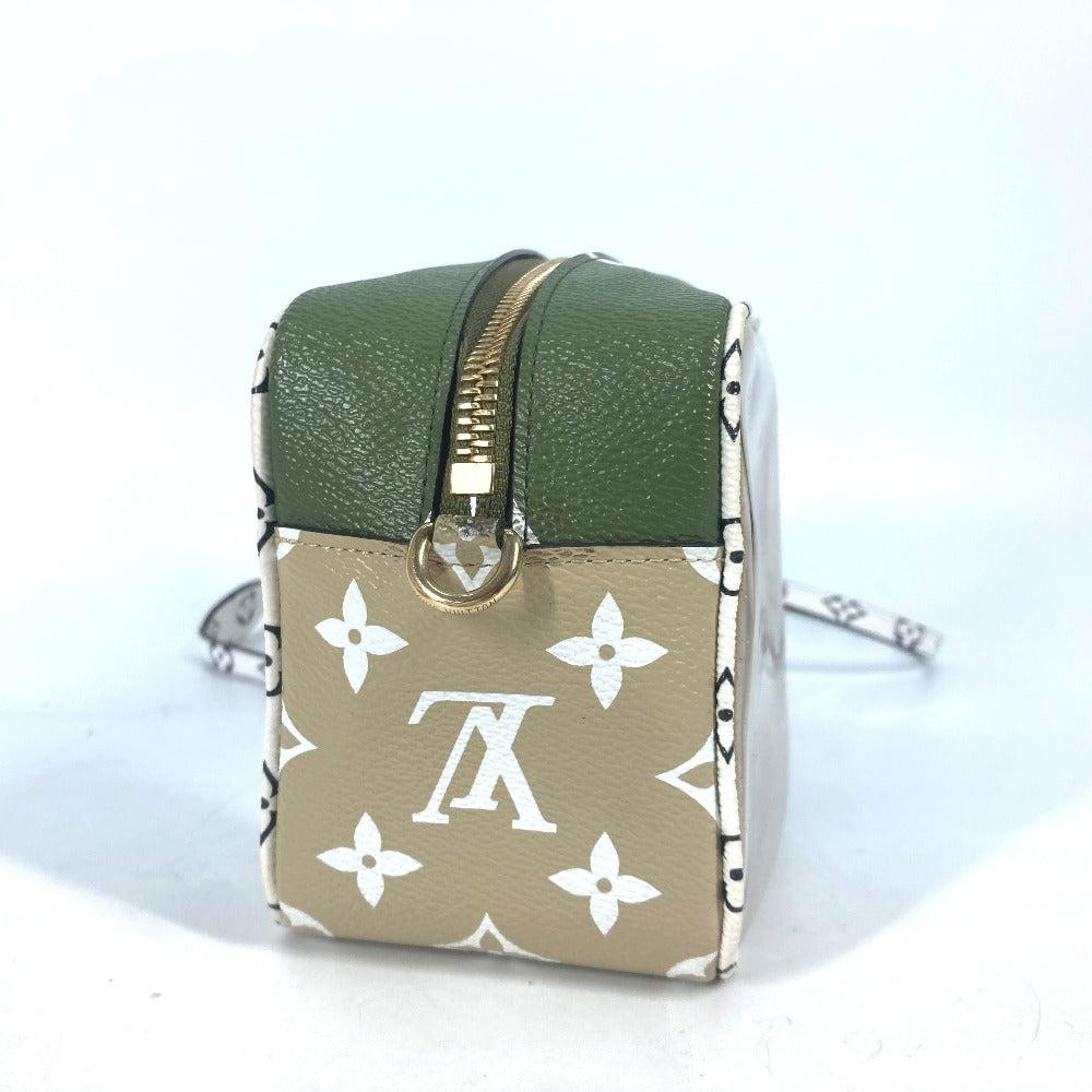 side Louis Vuitton Monogram Giant Beach Pouch Khaki