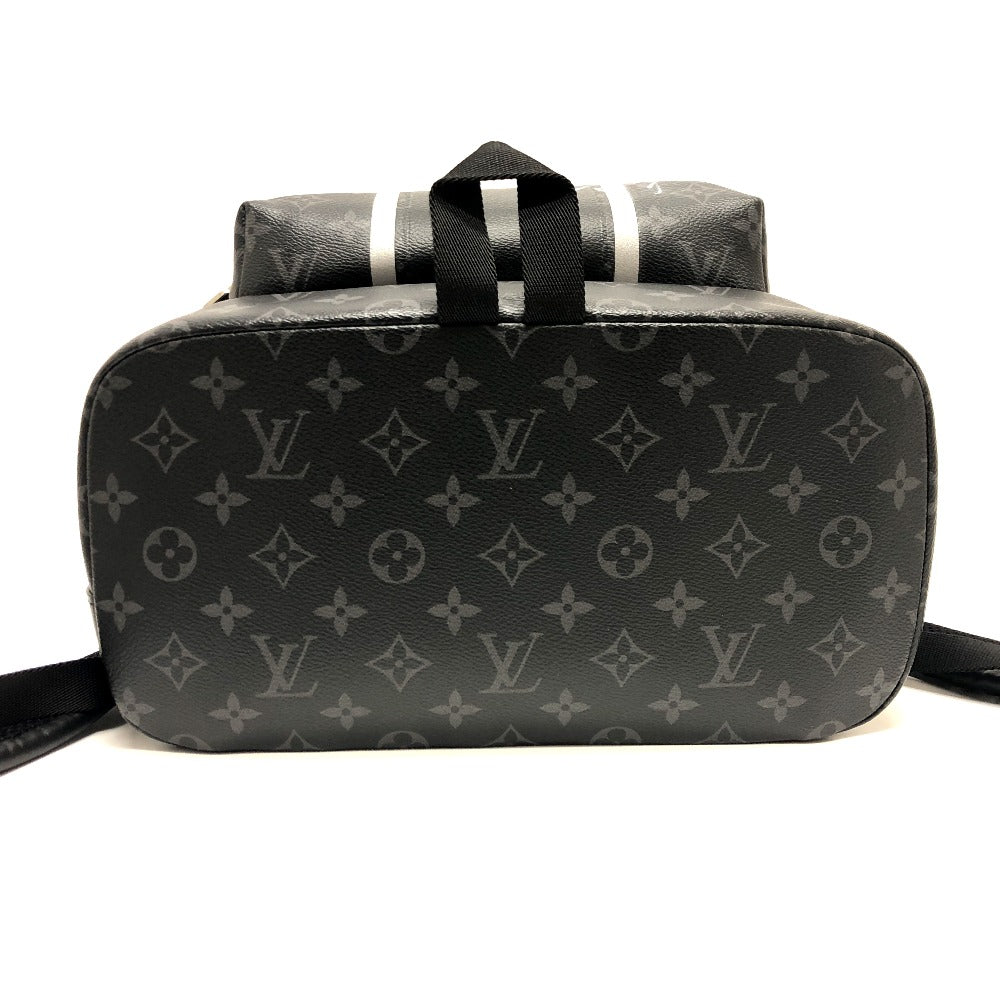 Black monogram patterned bag with a strap on a white background