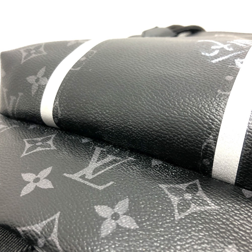 Roll of black leather with Louis Vuitton monogram pattern