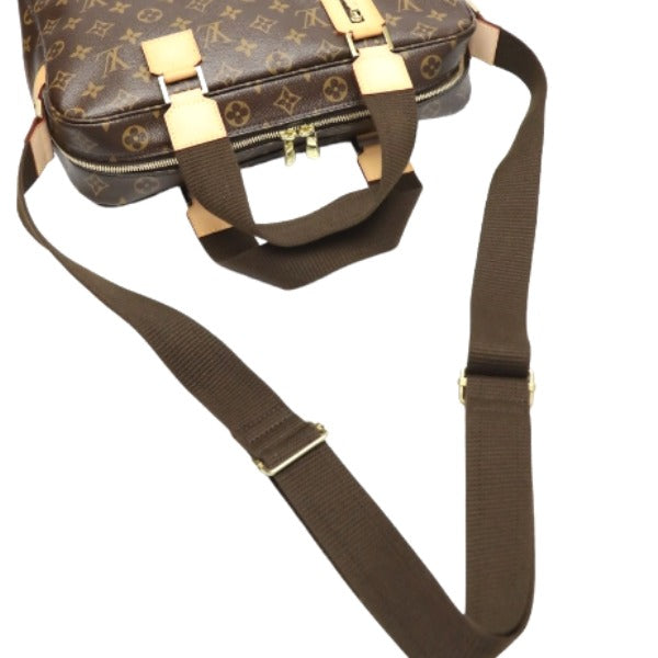 large strap Louis Vuitton Brown Canvas Monogram Sac Bosphore Briefcase Bag