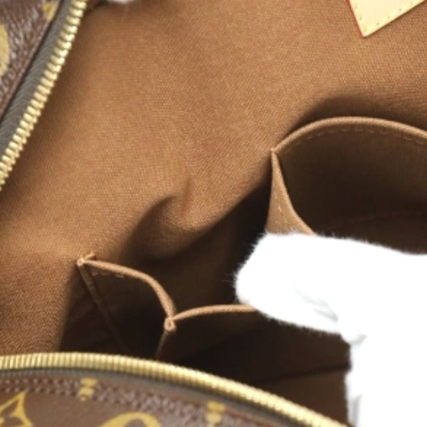 side wall pockets Louis Vuitton Brown Canvas Monogram Sac Bosphore Briefcase Bag