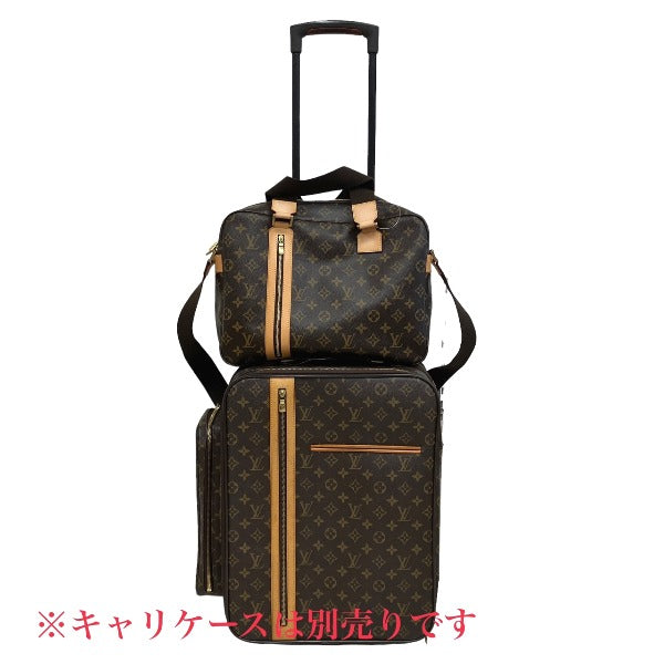 model display Louis Vuitton Brown Canvas Monogram Sac Bosphore Briefcase Bag