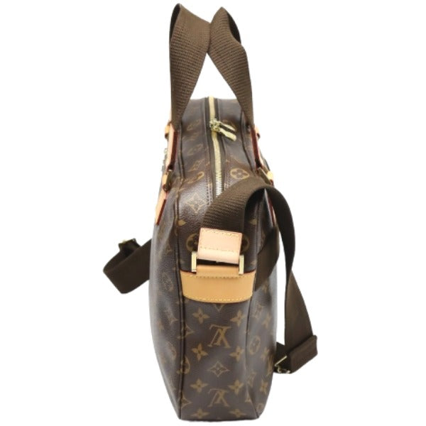 side Louis Vuitton Brown Canvas Monogram Sac Bosphore Briefcase Bag