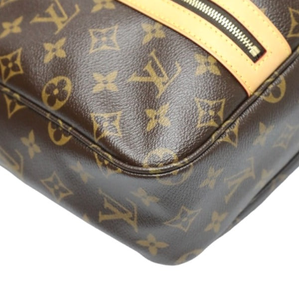 opposite corner Louis Vuitton Brown Canvas Monogram Sac Bosphore Briefcase Bag