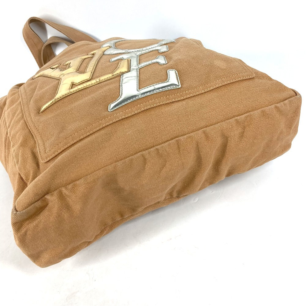 front bottom  Louis Vuitton Canvas Miroir That's Love LVOE Tote Brown Canvas