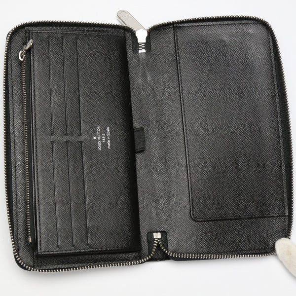 interior Louis Vuitton Damier Graphite XL Zippy Wallet grey and black 