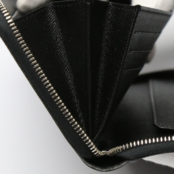 side edge Louis Vuitton Damier Graphite XL Zippy Wallet grey and black 