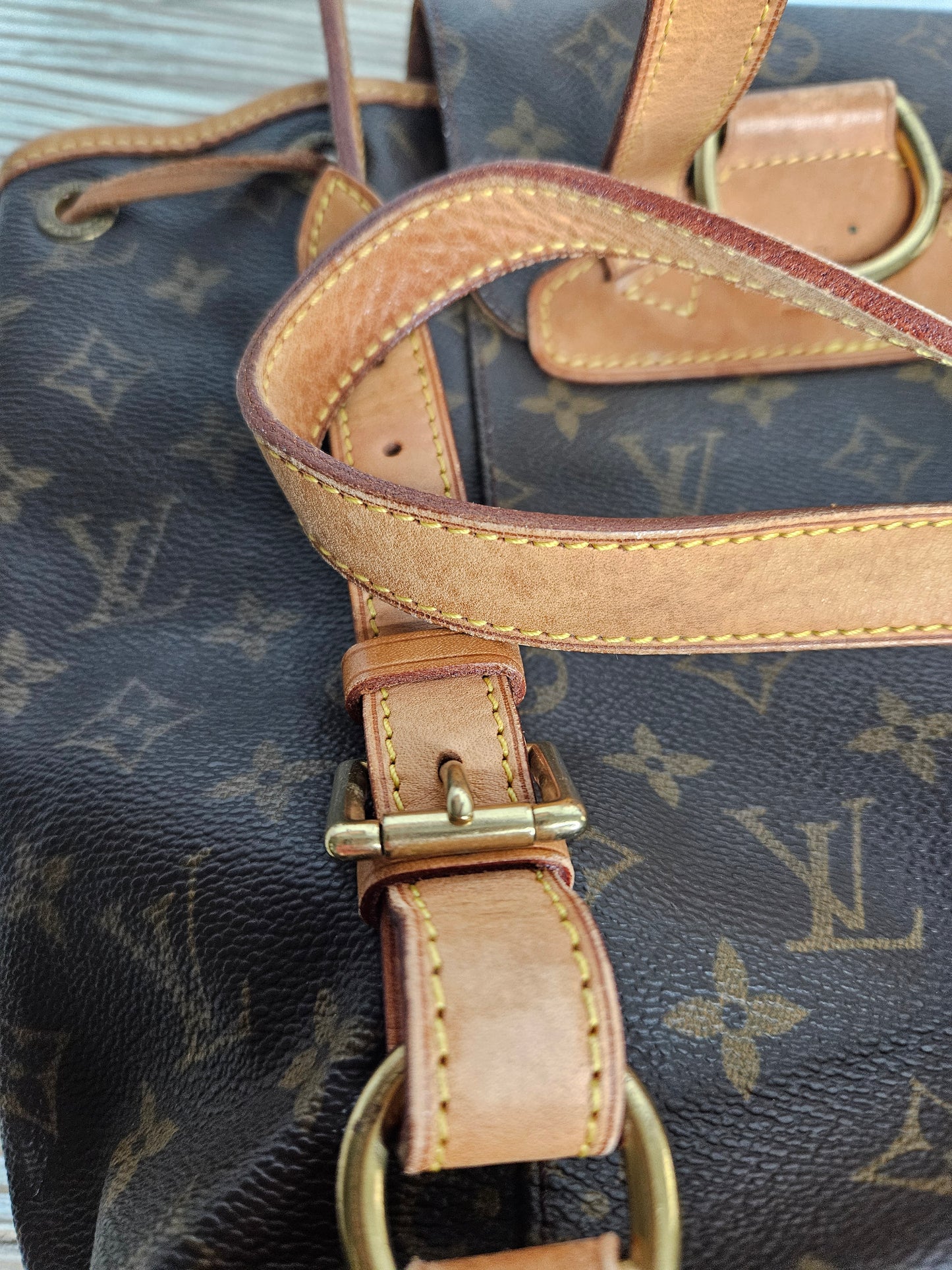 Pre-Loved Louis Vuitton Montsouris Monogram Drawstring Backpack "Sold Out"