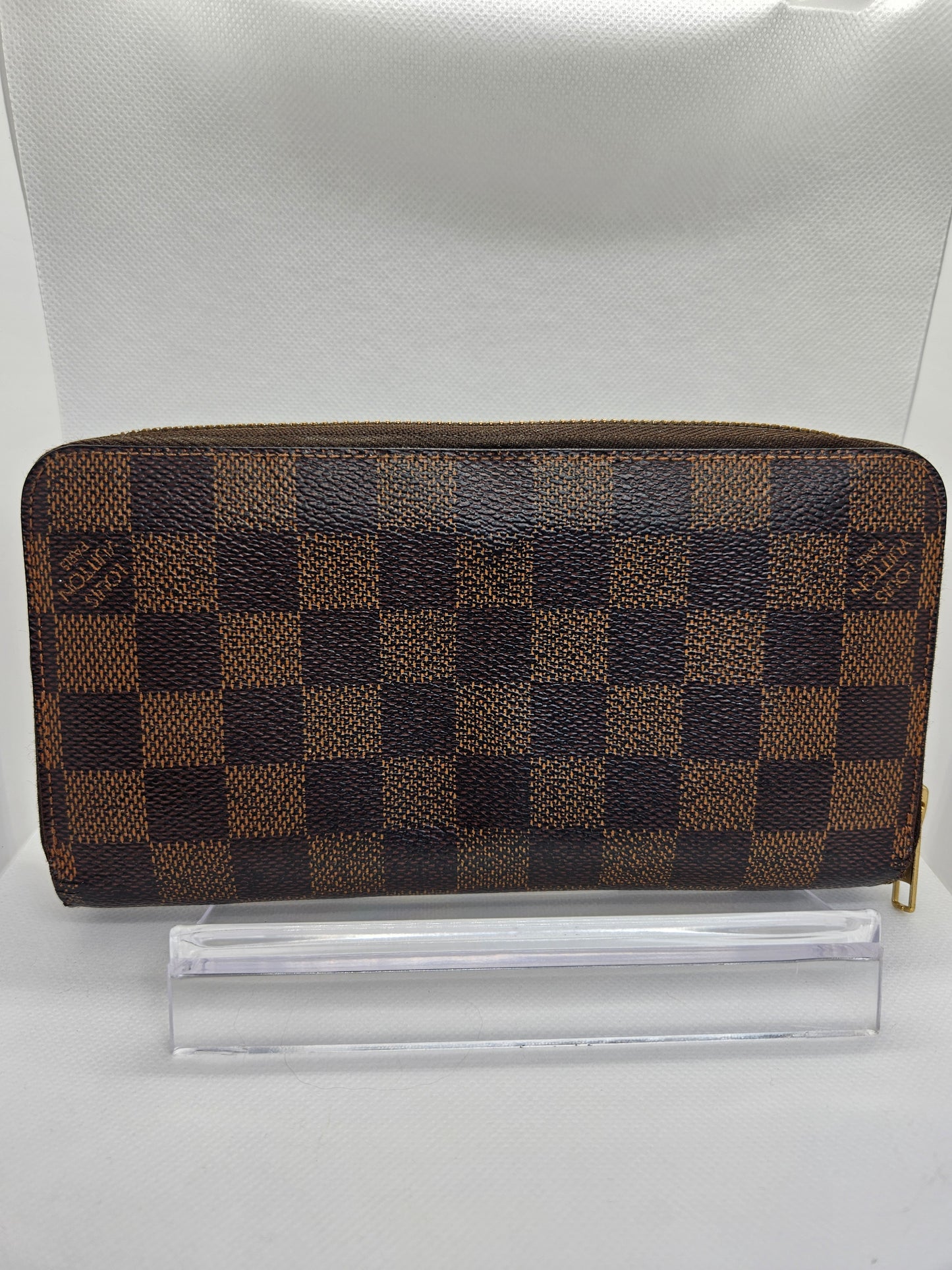 Pre-Loved Louis Vuitton Damier Ebene Portefeuille Long Zippy Wallet