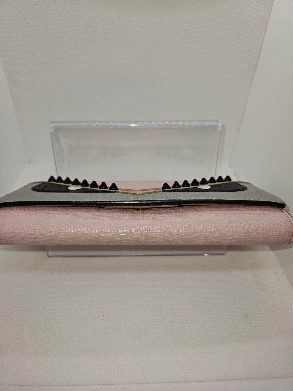 Fendi Monster Zip Around Wallet – Multicolor Saffiano Leather | Limited Edition | Pre-Owned