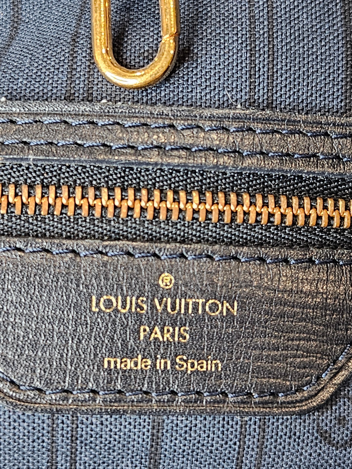 Pre-Loved Louis Vuitton Mini Lin Neverfull MM "Sold Out"