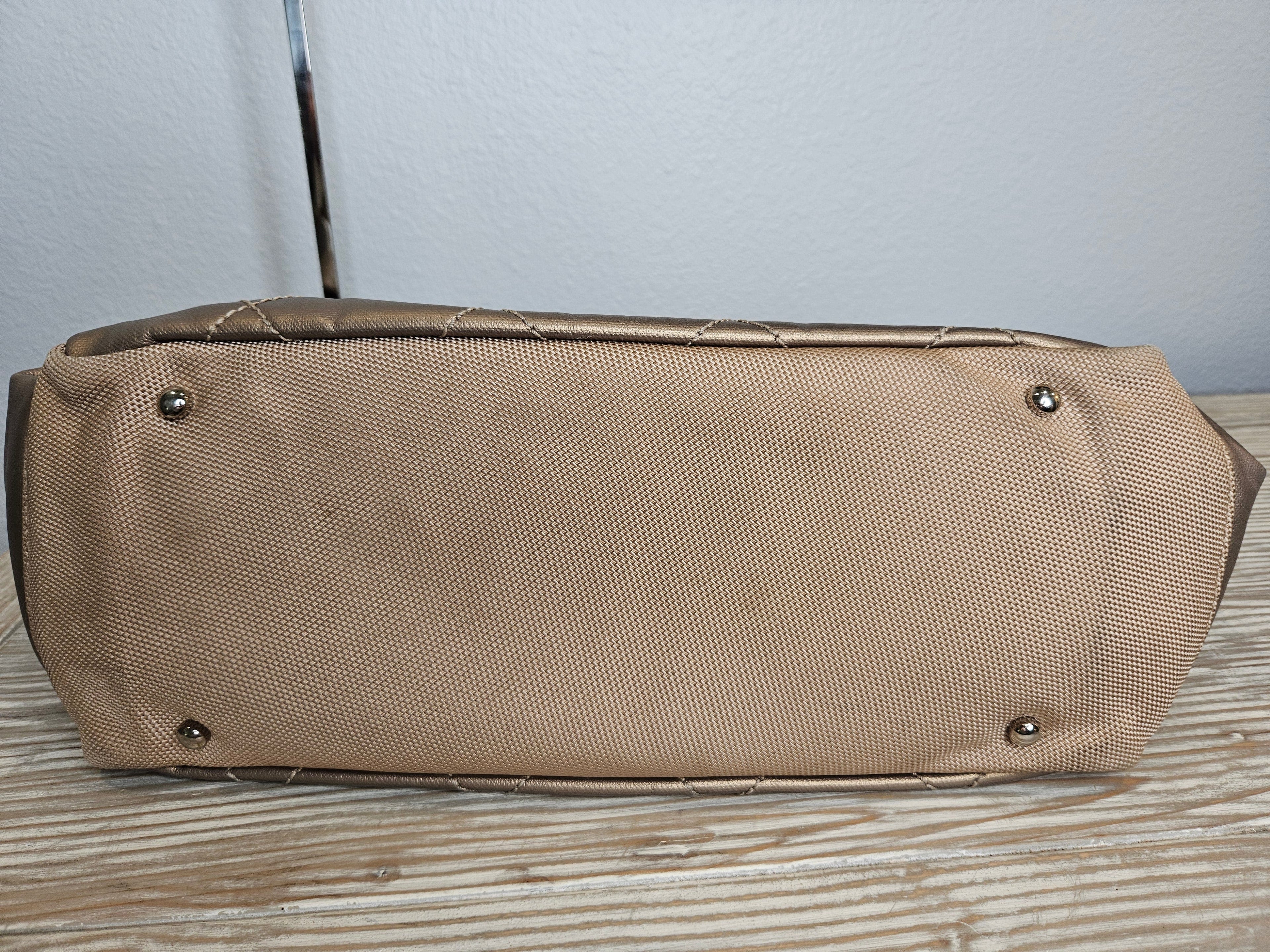 Chanel Paris-Biarritz Grand Tote – Metallic Quilted | Karl Lagerfeld Era | Pre-Owned