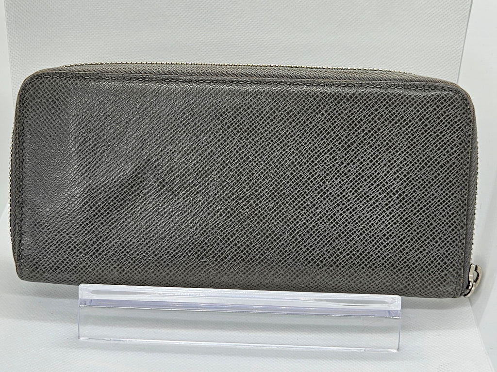 Louis Vuitton Zippy Vertical Wallet – Taiga Leather Ardoise | Pre-Owned