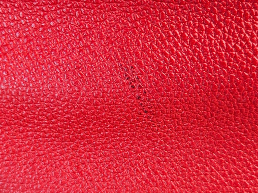 MCM Studded Boston Bag – Red Leather Maxi Monogram | Pre-Owned