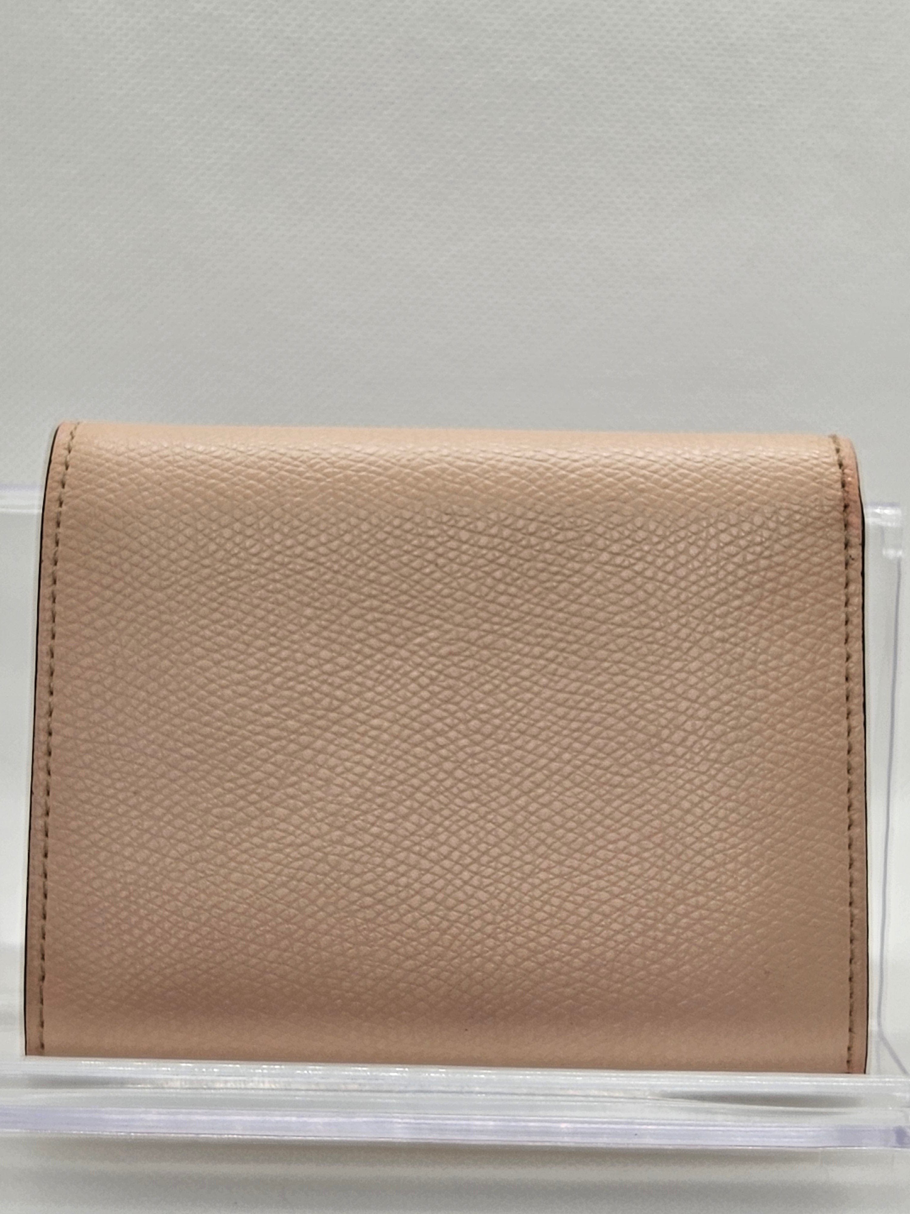 Fendi BiFold Wallet Poudre Pink Leather -Pre-Owned