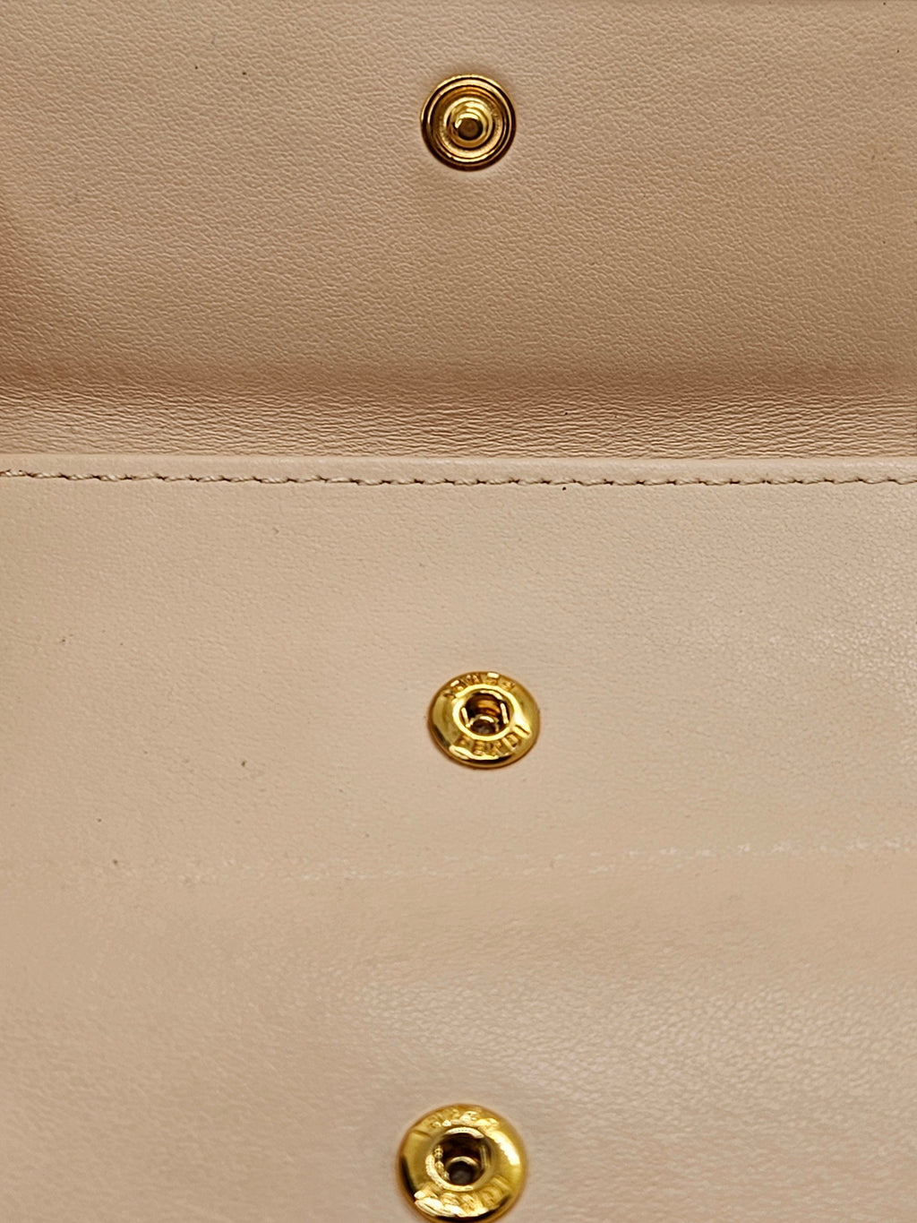 Fendi Bi-Fold Wallet – Light Pink Calf Leather | Gold Hardware | Pre-Owned