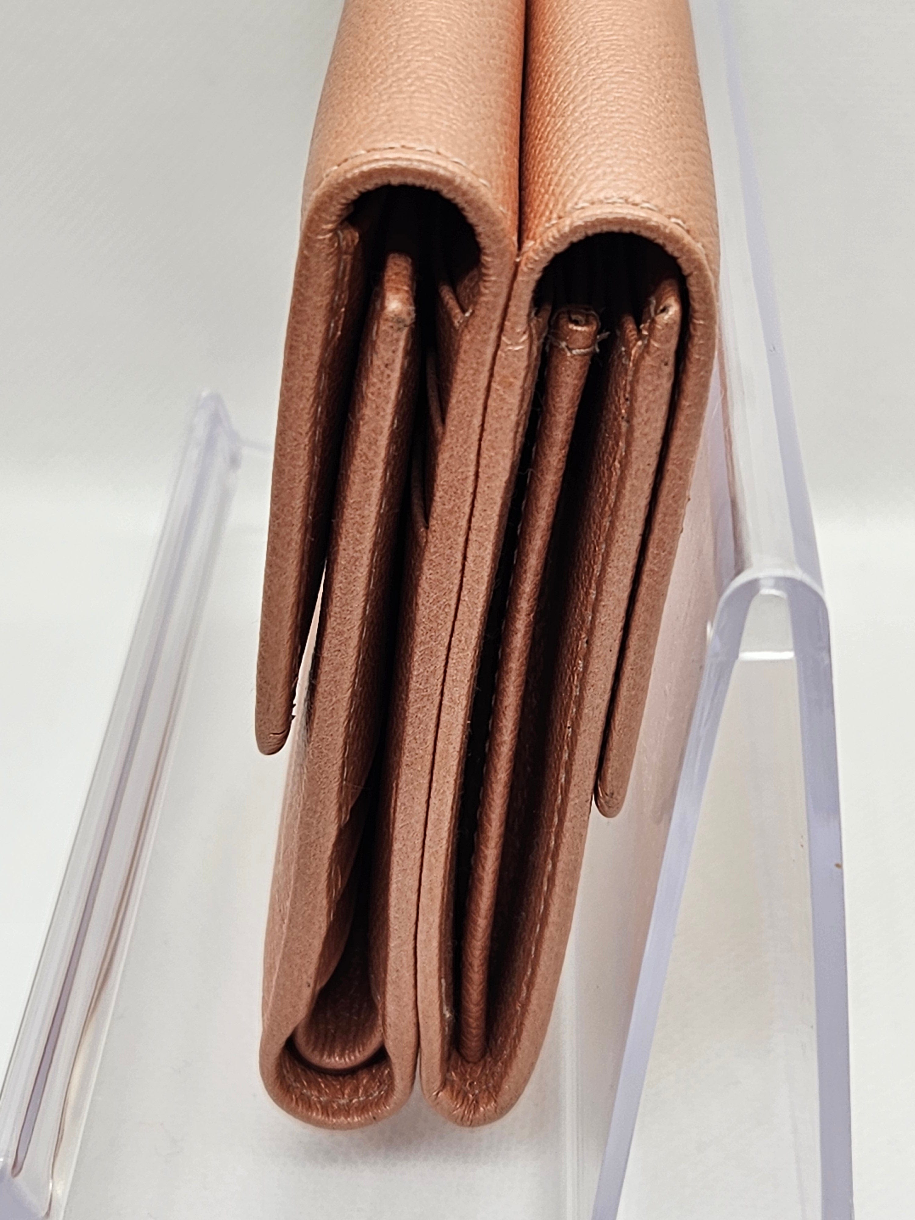 Chanel Short Leather Tri-Fold Wallet -Pre-Owned