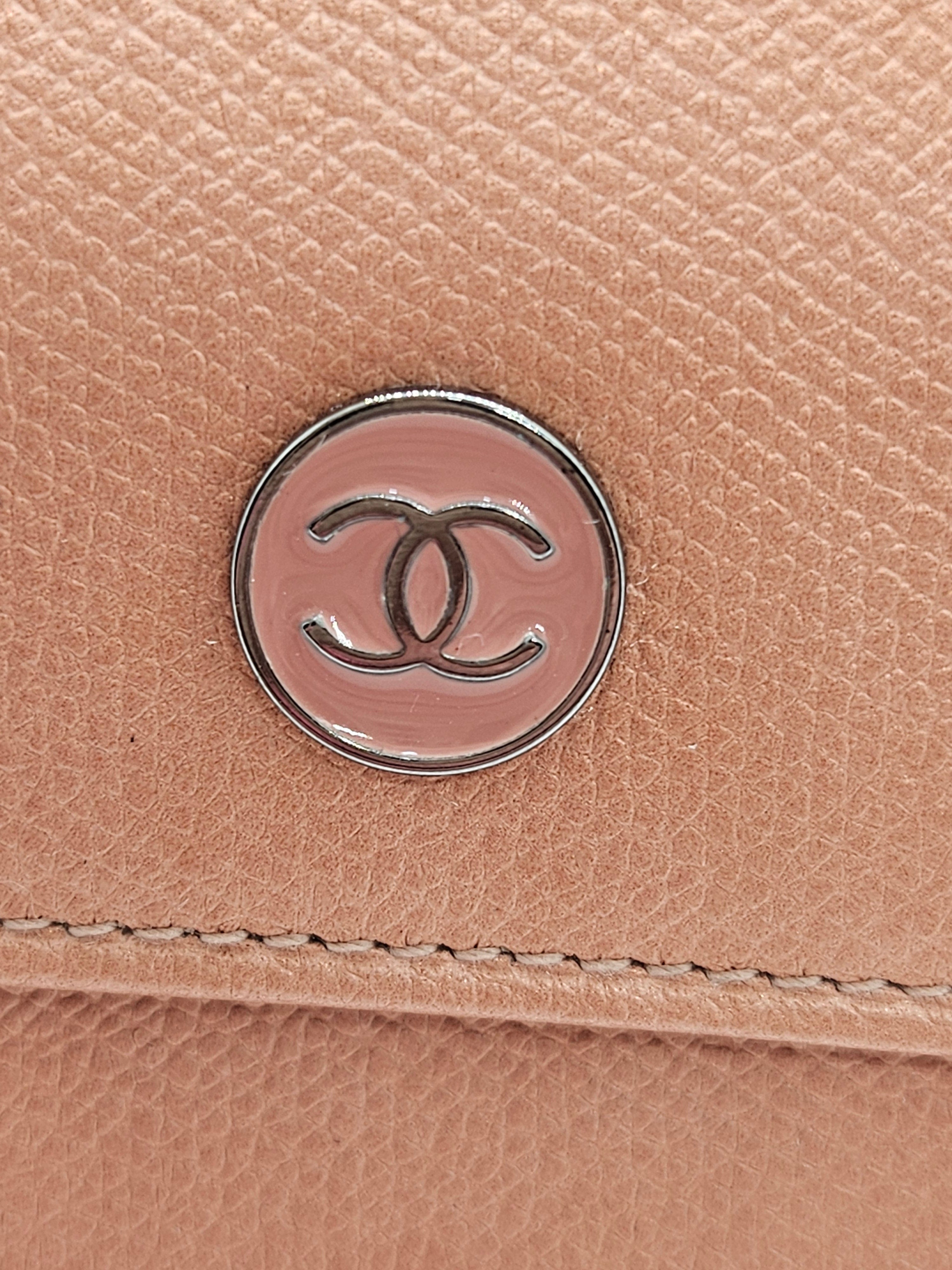 Chanel Short Leather Tri-Fold Wallet -Pre-Owned