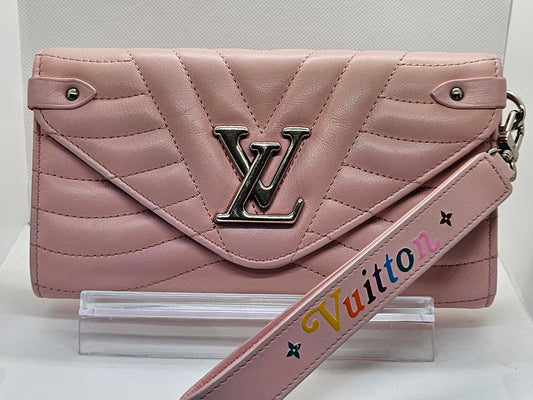 Pre-Loved Louis Vuitton New Wave Wallet Wristlet - Pink