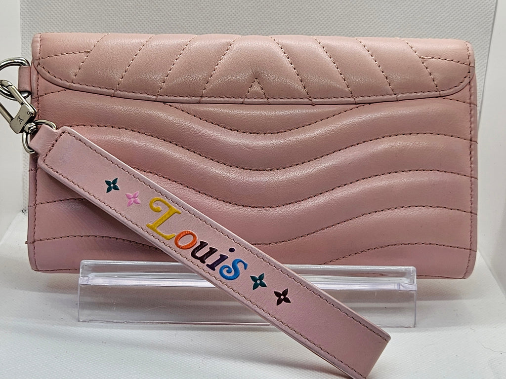 Louis Vuitton New Wave Wallet Wristlet – Calfskin Leather | Pre-Owned