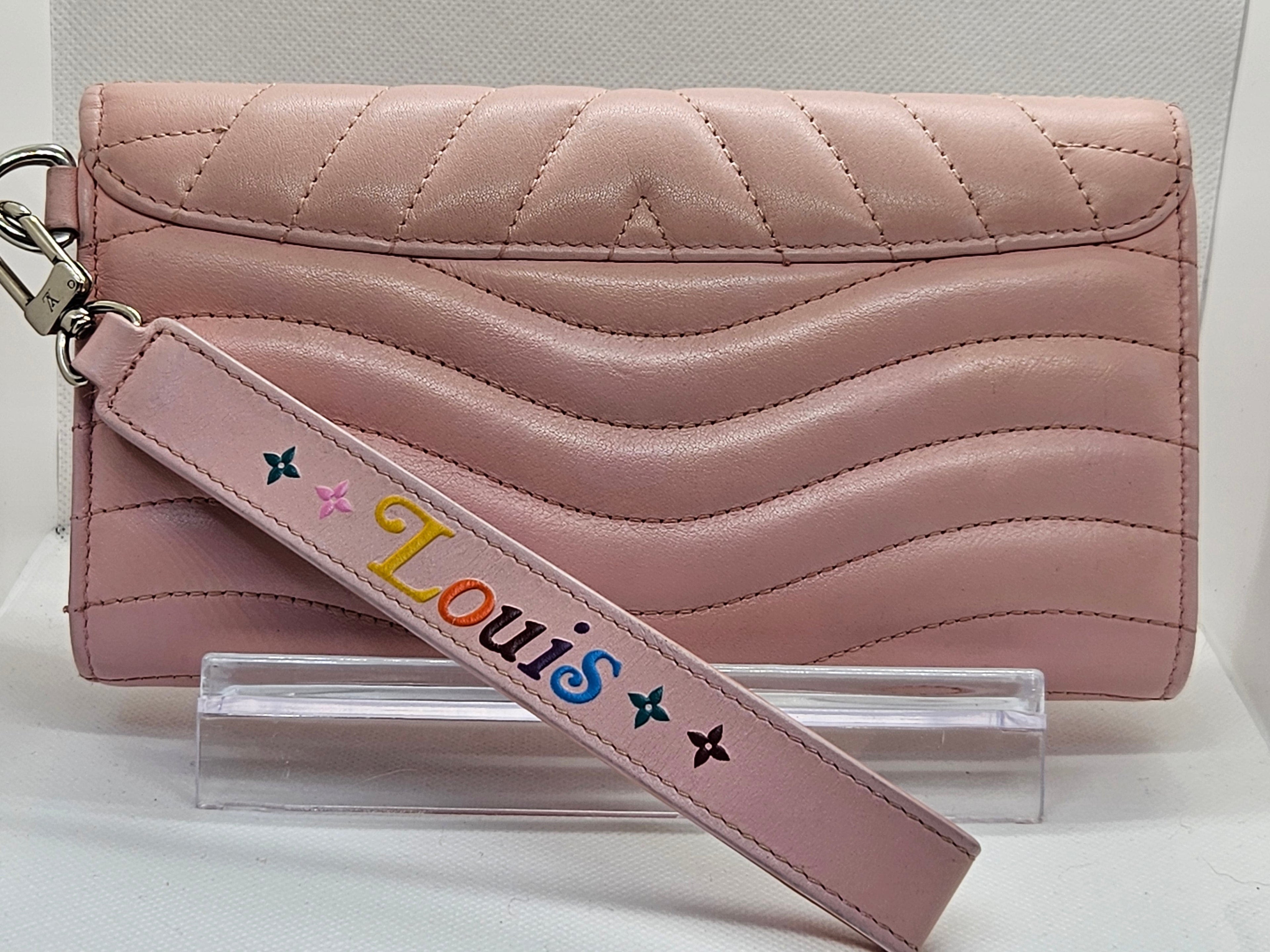 Louis Vuitton New Wave Wallet Wristlet – Calfskin Leather | Pre-Owned