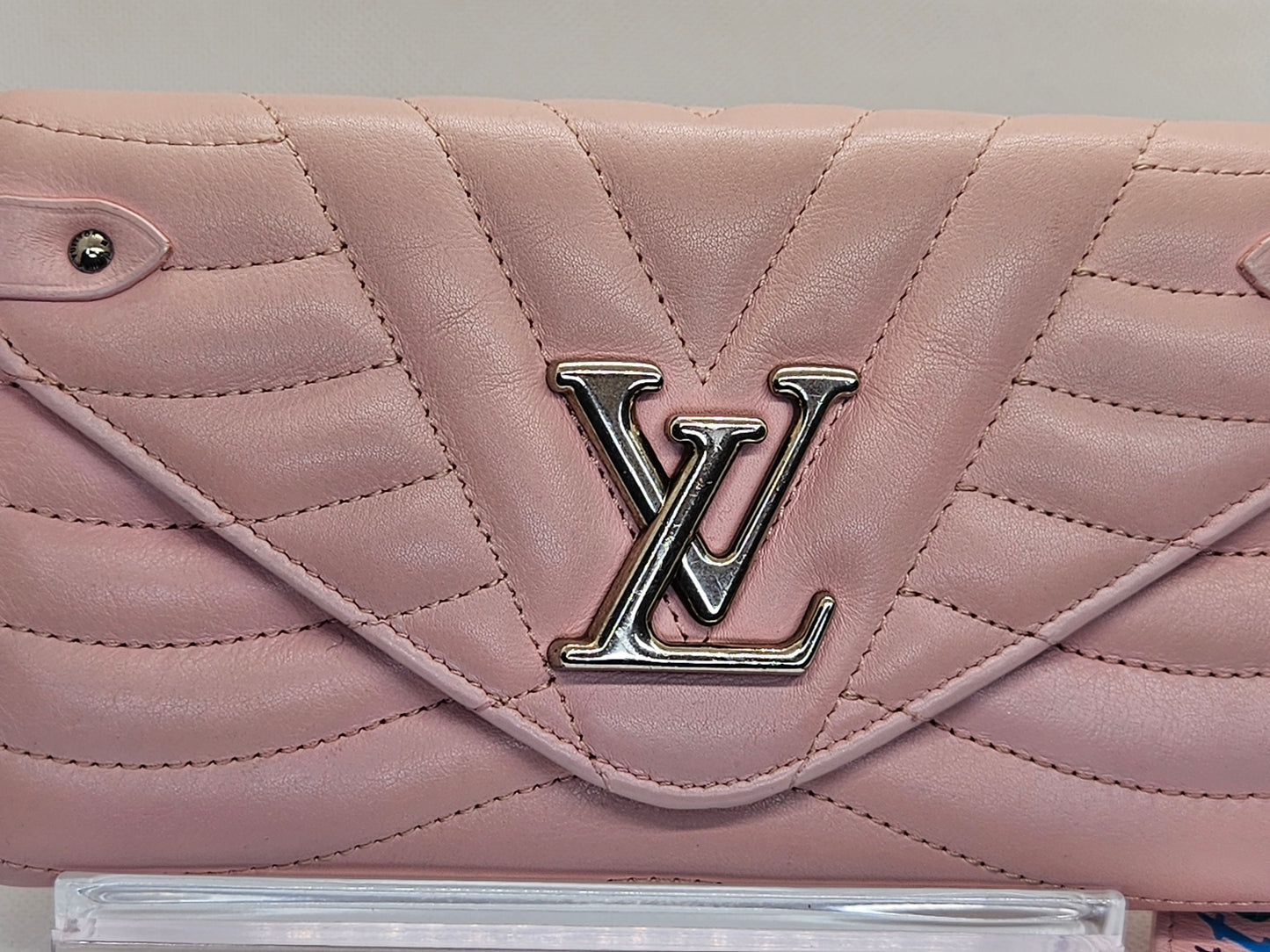 Pre-Loved Louis Vuitton New Wave Wallet Wristlet - Pink