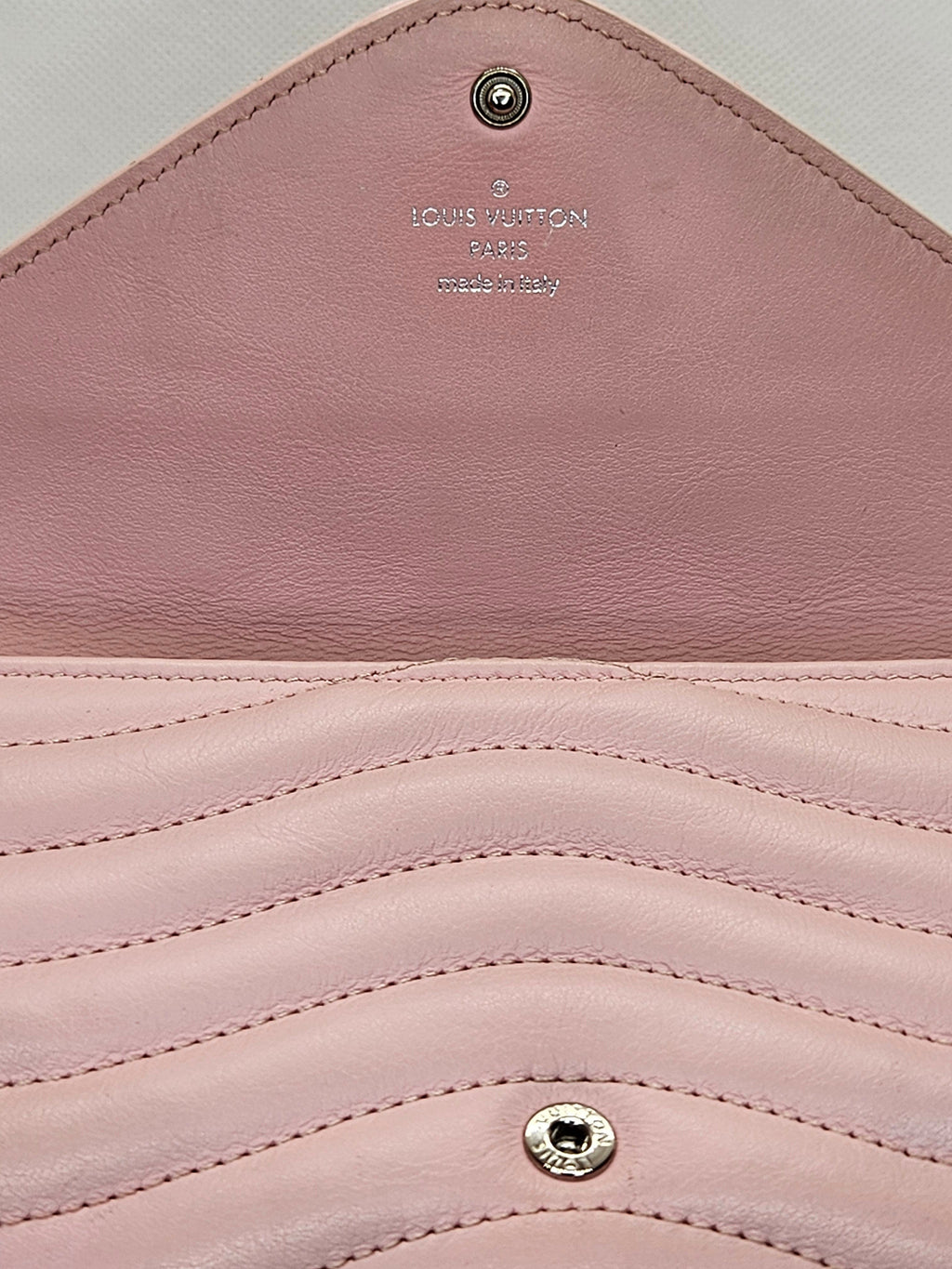 Louis Vuitton New Wave Wallet Wristlet – Calfskin Leather | Pre-Owned